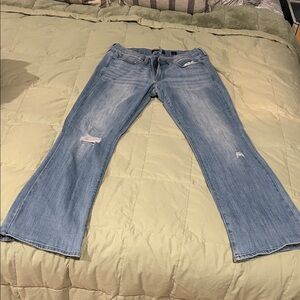 Lucky Brand Light Blue Distressed Flare Jeans